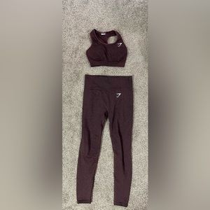 Gym Shark Leggings and Shorts Bra Set